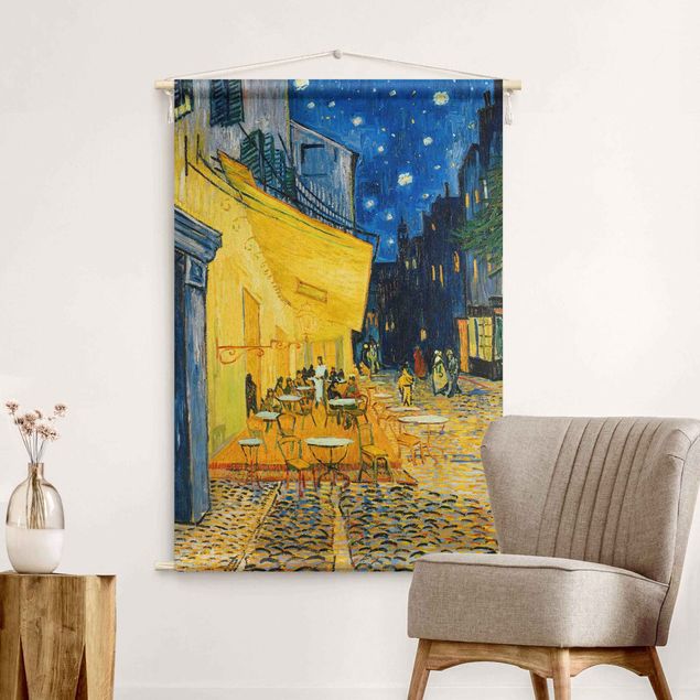 Wandkleed kunst Vincent Van Gogh - Cafe Terrace In Arles
