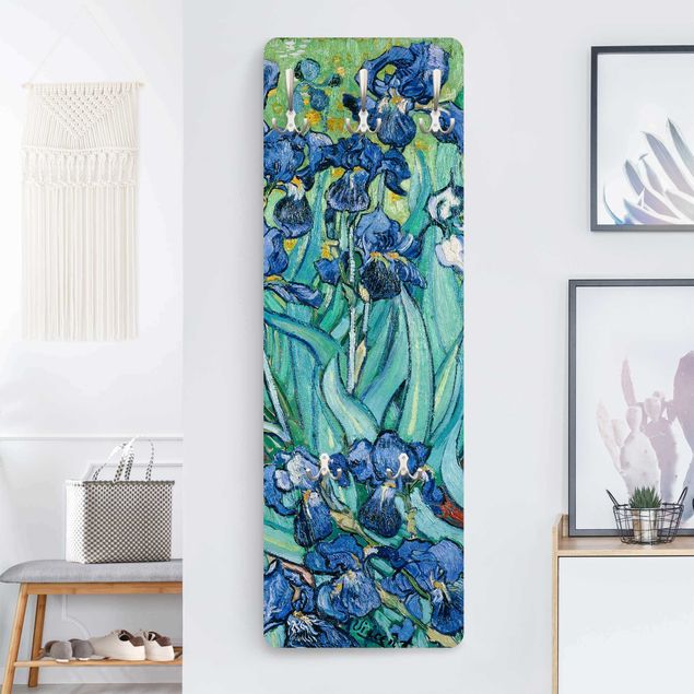 Wandkapstokken houten paneel Vincent Van Gogh - Iris