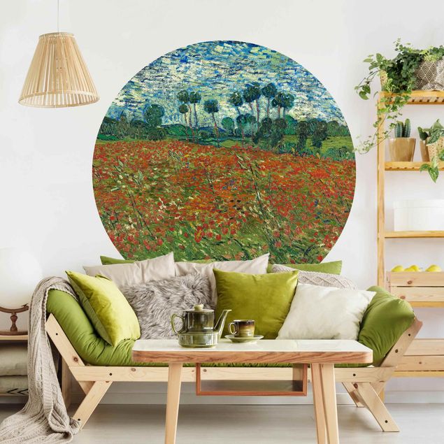 Behangcirkel Vincent Van Gogh - Poppy Field
