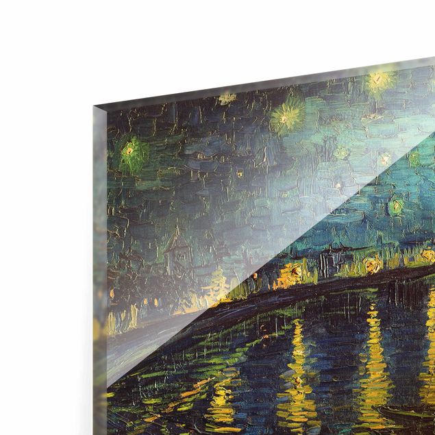 Glasschilderijen Vincent Van Gogh - Starry Night Over The Rhone