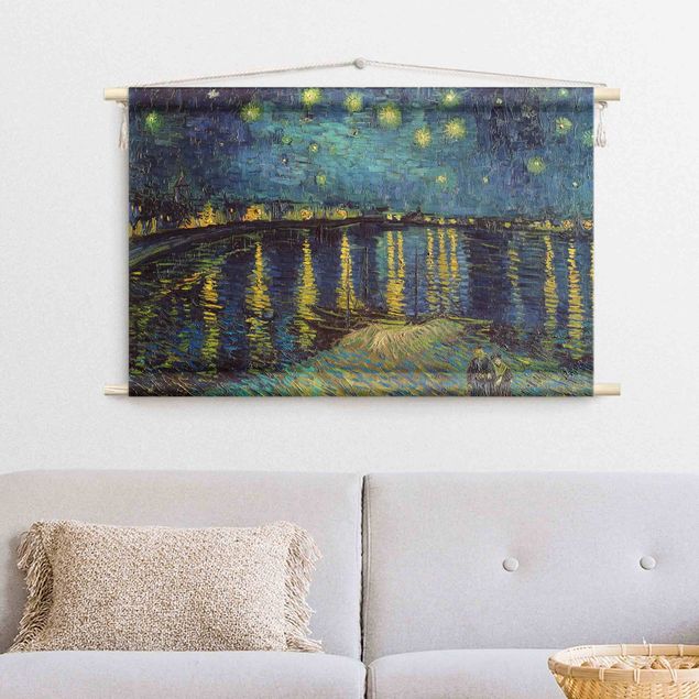wandkleden kunstenares Vincent Van Gogh - Starry Night Over The Rhone