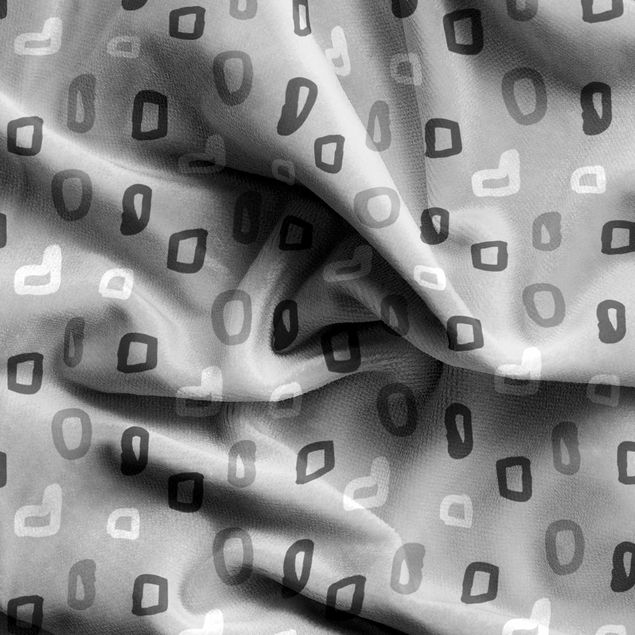 gordijnen patronen Vintage Dots - Grey