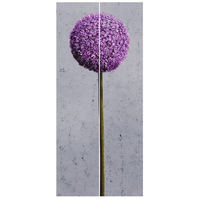 Deur behang Allium Round-Headed Flower