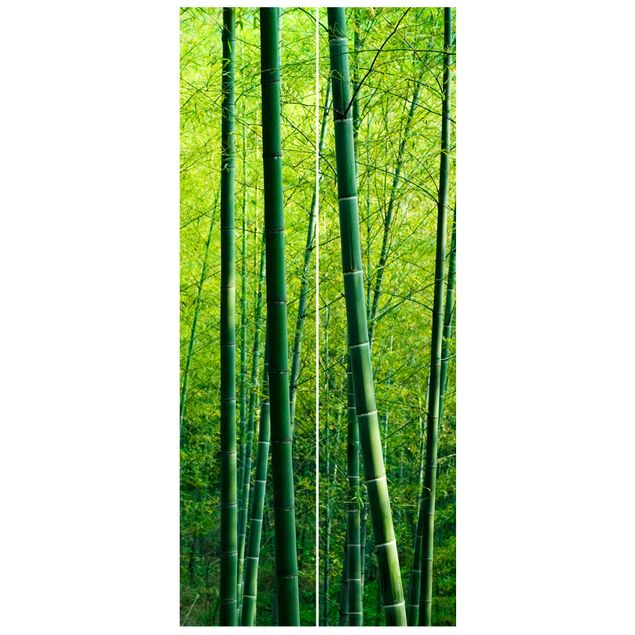 Deur behang Bamboo Forest