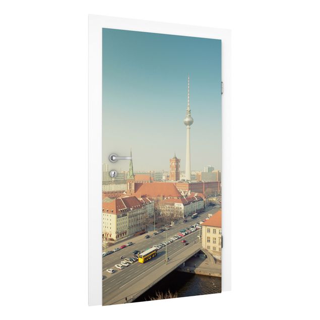 Deur behang Berlin In The Morning