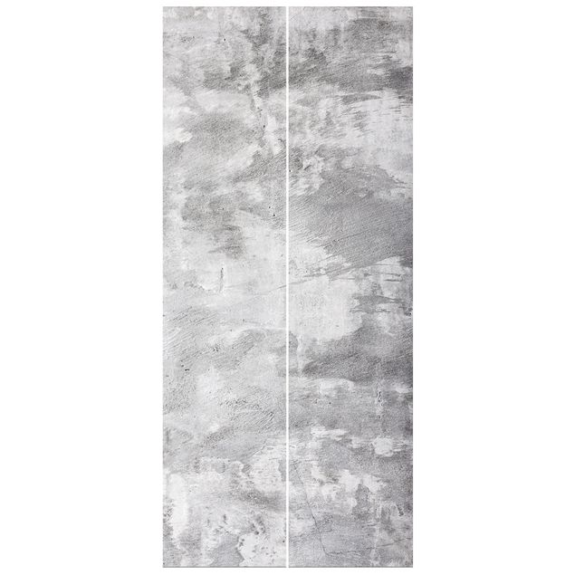 Deur behang Industry-Look Concrete Look Wallpaper