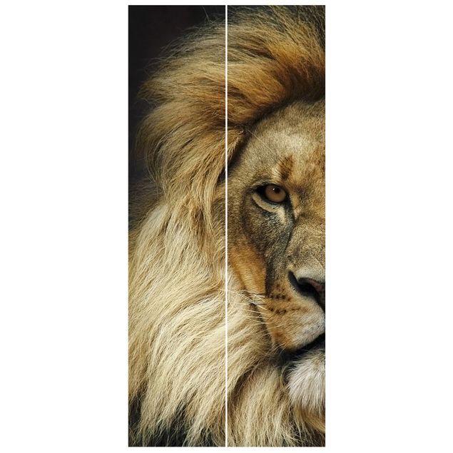 Deur behang Wisdom Of Lion