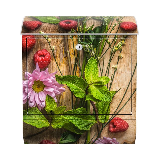 Brievenbussen Flowers Raspberries Mint