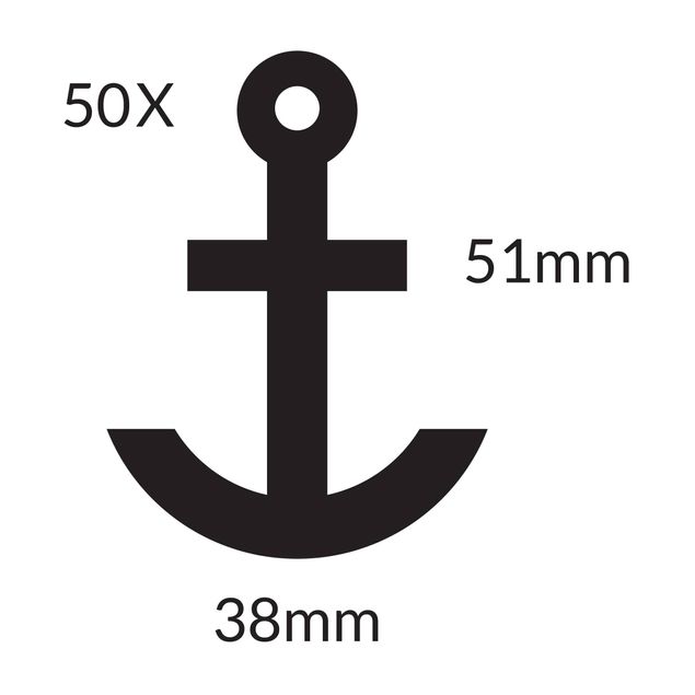 Muurstickers Anchor - 50 Modern  Anchors