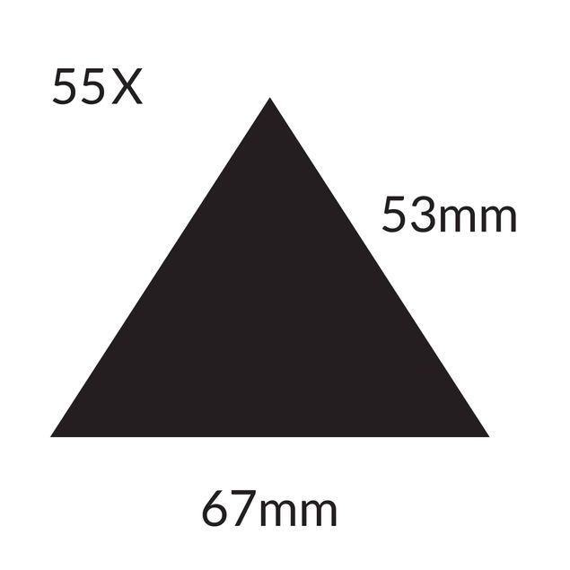 Muurstickers Triangles - 55x  Triangles