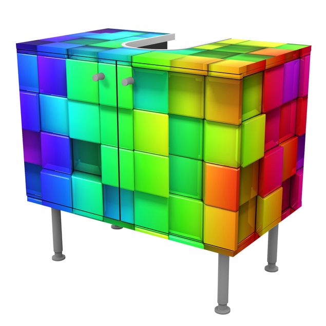 Wastafelonderkasten 3D Cubes