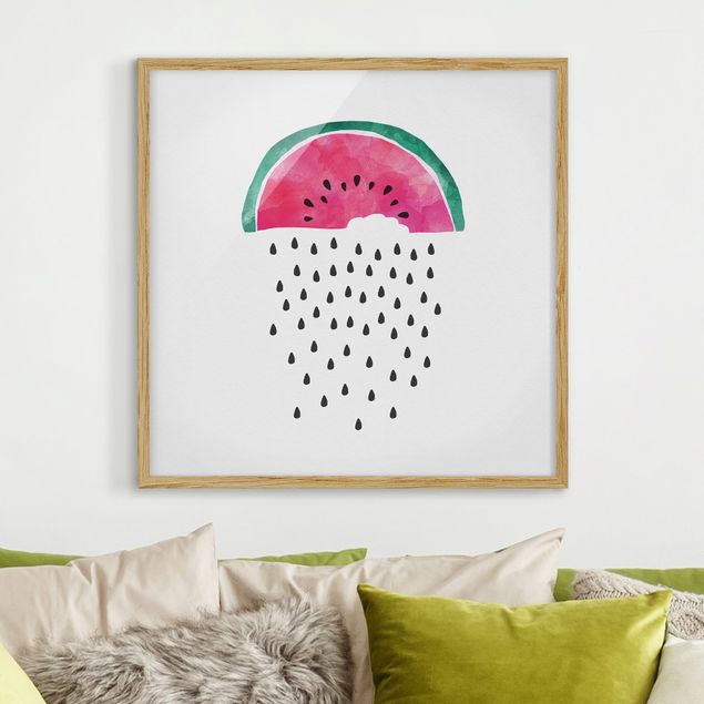 Ingelijste posters Watermelon Rain