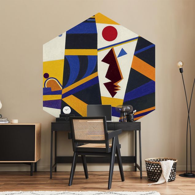 Hexagon Behang Wassily Kandinsky - Bond