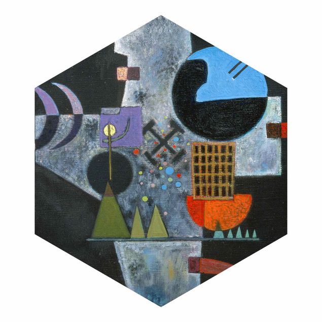 Hexagon Behang Wassily Kandinsky - Cross