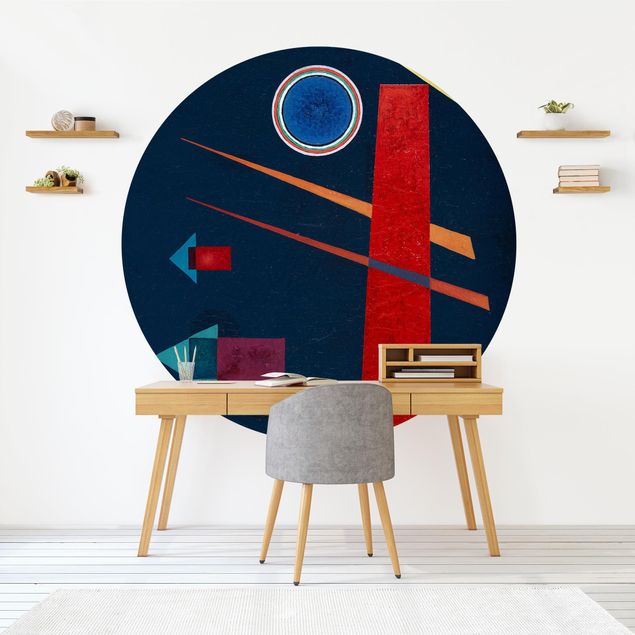 Behangcirkel Wassily Kandinsky - Powerful Red