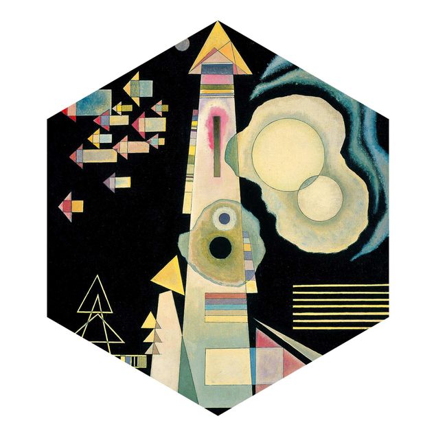 Hexagon Behang Wassily Kandinsky - Arrows
