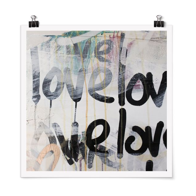 Poster - We love Graffiti - Quadrat 1:1
