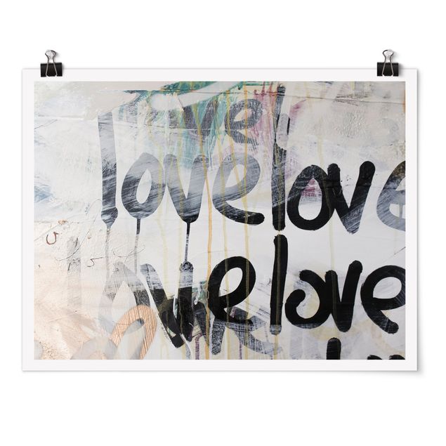 Poster - We love Graffiti - Querformat 4:3