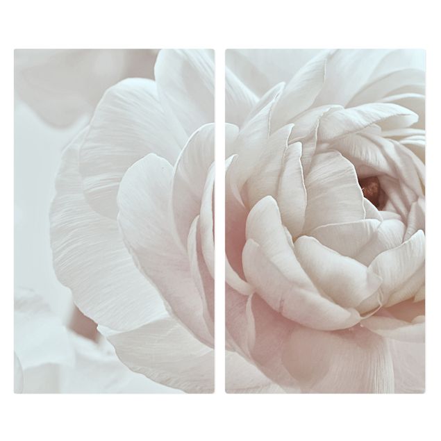 Kookplaat afdekplaten White Flower In An Ocean Of Flowers