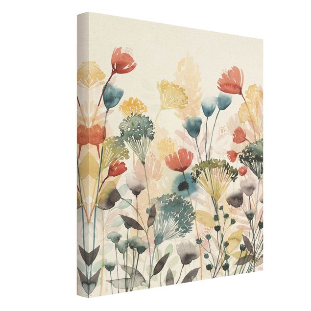 Canvas schilderijen - Goud Wildflowers In Summer