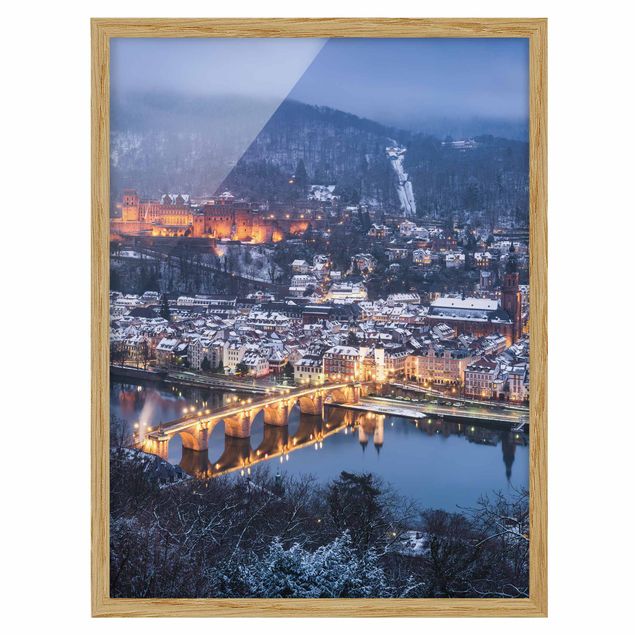 Ingelijste posters Heidelberg In The Winter