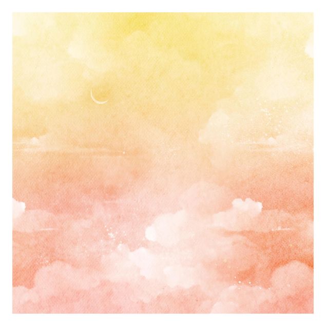 Fotobehang - Clouds In The Sky Pastel